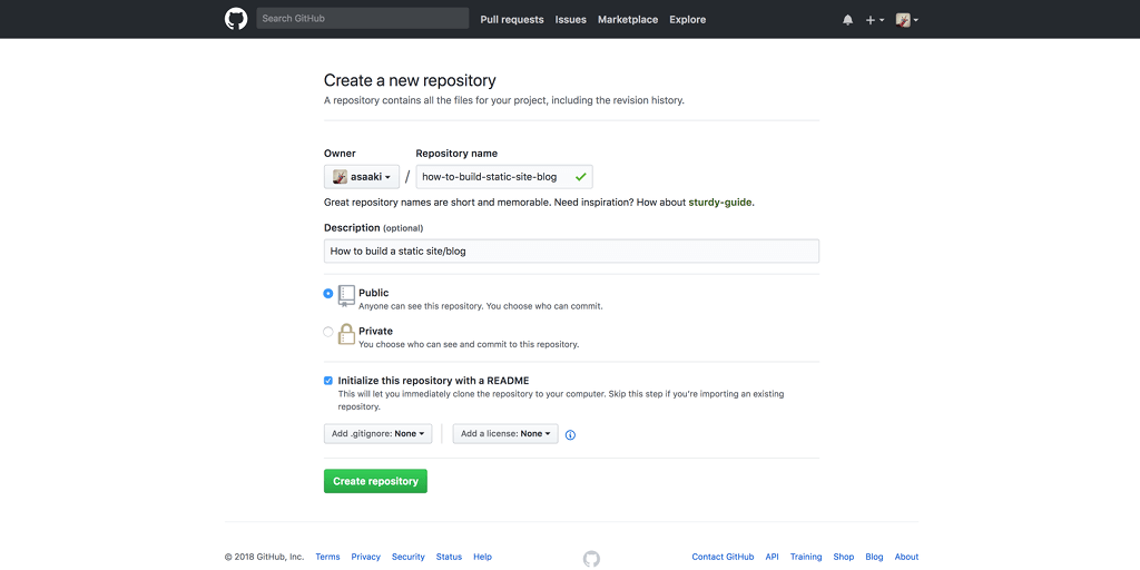 How to create a new repository on GitHub