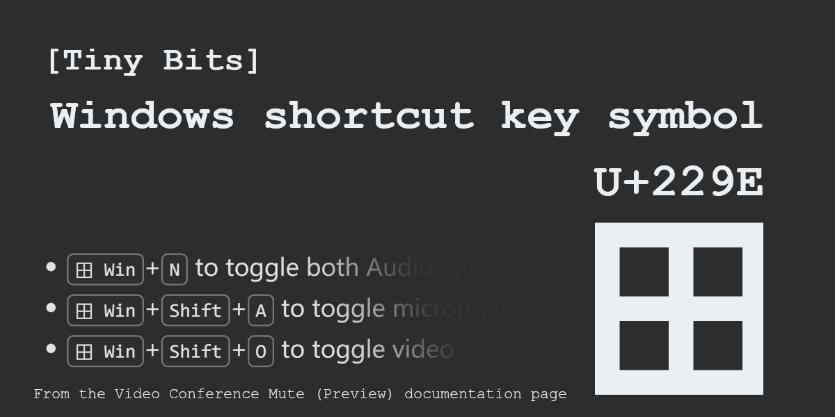 Examples of »⊞ Win« as a shortcut visualization in documentation